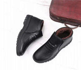 Winter Waterproof Men's Casual Leather Shoes Slip-on Male Casual Shoes Rubber Warm Winter Shoes for Men's MartLion   