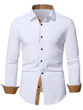 Autumn Solid Men's Shirt Baggy Long Sleeve Button Hawaiian 100% Cotton Linen Shirt Blouse Camisa Masculina Streetwear MartLion S95506082 M 