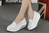 Women's shoes summer shake out Single The nurse's white and platform Breathable hollow MartLion   