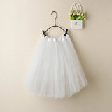 Women Summer Vintage Tulle Skirt Adult Fancy Ballet Dancewear Party Costume Ball Gown Mini Skirt MartLion white One Size 