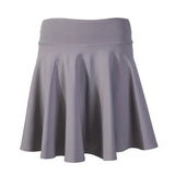 Flared Skirts Women's Basic Shorts Skirt Black Casual Mini Skater Medium Pleated Fluffy Skirt MartLion   