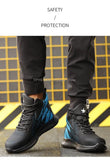 Man Safety Boots High top Safety Shoes Men Women Steel Toe Work Shoes Men Anti-smash Indestructible Construction Boots Winter MartLion
