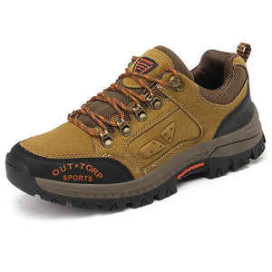 Men's Hiking Shoes Waterproof Warm Sneakers Climbing Casual Non-slip Wear-resistant Outdoor Travel MartLion Khaki 39 