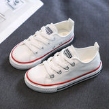 Spring Autumn Children Low-top Canvas Shoes Baby Soft Casual Girls White Board Sneakers Boys Breathable MartLion WHITE 19 