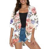 Summer Long Flowy Cover Up Tops Coat Outwear Blouse Bohemian Bikini Hawaii Chiffon Shirt Beach Party MartLion