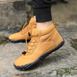 Men's Plush Winter Boots Shoes Women Waterproof Snow Cotton Barefoot Warm Fur Anti Slip Trekking Hiking MartLion   