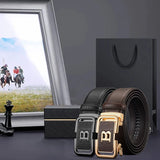  HCDW Belt Black Brown Automatic genuine leather work belt men's Luxury Brand designer golf trouser belt MartLion - Mart Lion