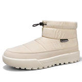 Padded Thickened Snow Boots Anti-slip Casual Men's Shoes Lightweight Cotton MartLion Beige 39 