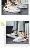 Spring Men's Sneakers Round Toe Breathable Low Top Casual Flats Shoes Platform Street Mesh MartLion   