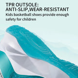 Kids Basketball Shoes Sneakers Durable  Non-Slip Running Secure for Little Kids Big Kids MartLion   