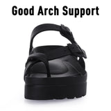 Women's Platform Sandals Summer Slippers Non-slip Beach Summer Flip-flops Adjustable Buckle MartLion   