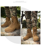 Fujeak Tactical Boots Outdoor Non-slip Snow Men's Military Desert Combat Platform Ankle Shoes Mart Lion   