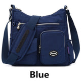 Luxury Handbags Women Bags Designer Waterproof Nylon Cloth Crossbody Large Capacity Lady Shoulder Tote Mart Lion blue  NB101  