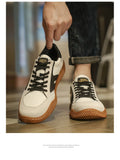 Golden Sapling Men's Casual Shoes Retro Leather Flats Classics Skateboarding Breathable Footwear Skateboard Flat MartLion   