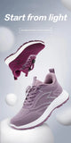 Walking shoes for women's spring sports have a textured breathable single trend MartLion   