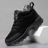 Men Sneakers Man Hiking Shoes Outdoor Mountain Boots Climbing Shoes MartLion Black 45 