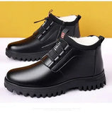 Men's Winter Leather Shoes Plush Warm Cotton Shoes Outdoor Casual Snow Boots Vacation MartLion   