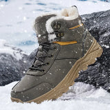 Winter Men Boots Warm  Outdoor Men's Snow Boots Non-slip Men Cotton Boots Lightweight Waterproof Working Ankle Boots MartLion   