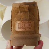 Winter Children Wool Snow Boots Boys Girls Genuine Leather Boots Baby Soft Cow Suede Cotton Shoes Kids Winter MartLion   