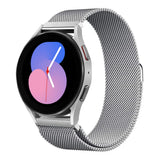 20mm 22mm Strap for Samsung Galaxy watch 4/5/6/5Pro 44mm/40mm/Active 2 Magnetic loop Bracelet Galaxy Watch 4/6 classic 46mm 42mm MartLion Silver 20MM Watchband CHINA