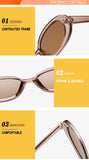 Oval Rectangle Sunglasses Ladies Summer Beach Glasses Trendy Vintage Eyewear Men's Women's Travel Shades MartLion   