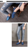 Men's Casual Shoes Sequins Bling Glitter Party Wedding Flats Light Driving Loafers Moccasins Mart Lion   