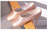 Women Ballet Dance Shoes Child and Adult Ballet Pointe with Ribbons Sneakers MartLion   