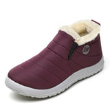 Women Boots Snow Fur Boots Waterproof Shoes Keep Warm Ladies Plush Casual Winter Footwear Botas MartLion BNRed 35 