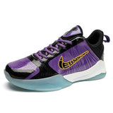 Men's increase breathable anti-slip wear-resistant sports casual basketball shoes MartLion PURPLE 39 