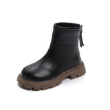 Children Short Boots for Girls Boys Winter British Style Soft Anti-slippery Versatile Shoes MartLion