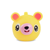 Funny Talking Animal Pinch Press Ball Tongue Out Stress Reliever Toys for Kids Adult Baby Toy Soft Rebound Toy Slow Rising MartLion Yellow Bear  