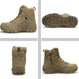 Tactical Boots Men's Military Combat Ankle Outdoor Climbing Hiking Shoes Work Safety Mart Lion   