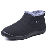 Snow Boots Men's Shoes Winter Army Waterproof Outdoor Footwear Work MartLion Black 45 
