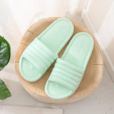 Thick Platform Slipper Women Korean Eva Slippers Home Flip Flops Ladies Soft Sole Cloud Sandals Mart Lion Light green 3637 