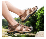 Genuine Leather Men's Sandals Summer Shoes Outdoor Water Leather MartLion   