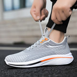 Men's sports leisure tower mesh surface wear resistant breathable non-slip thick sole ultra-light running shoes MartLion   