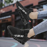 Casual Unisex Sneakers Breathable Mesh Footwear Trendy Light Outdoor Running Shoes Zapatos de Hombre MartLion black 36 