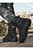 Fujeak Combat Boots Outdoor Warm Military Wear-resistant Waterproof Men's Shoes Breathable Shock Absorbing Mart Lion   