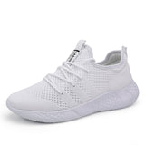 Light Running Shoes Casual Men's Sneaker Breathable Non-slip Wear-resistant Outdoor Walking Sport Mart Lion White 36 