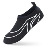 Men Aqua Shoes Lightweight Women Water Shoes Soft Couple Beach Shoes Summer Anti-slip Casual Sneakers Flexible MartLion K18-BlackWhite 36-37 CHINA