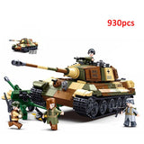 Military ww2 Cannon Assault Armored Vehicle Battle Tank Car Truck Army Weapon Building Blocks Sets  Model King Kids Toys Gift Mart Lion   