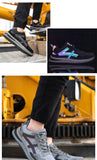 Safety shoes anti smashing work safety sneakers anti puncture anti-slip work boots work shoes with steel toe MartLion   