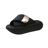 Summer step on the shit sense slippers women wear show foot small soft bottom beach sandals MartLion   