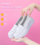 Women Flat Shoes Summer Tendon Bottom Women Loafers Lightweight Slip on White Casual Sports Shoes Hollow MartLion
