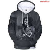 Bob Marley 3D Printed Hoodie Sweatshirts Men's Sweatshirt Hooded Pullover Hip Hop Harajuku Streetwear Oversized Hoodies Mart Lion 0Bob43 M 