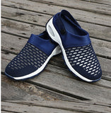 Lady Shoes Casual Increase Summer Sandals Non-slip Platform Girl Breathable Mesh Outdoor Walk Slippers Mart Lion Blue 35 