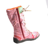 Long Warm Leather Women's Boots In Winter With Solid Color Hand Stitching MartLion