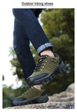 Men's Hiking Shoes Outdoor Anti Slip Hiking Boots Trekking Lace-Up Mountain Climbing Mart Lion   