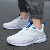 Lightweight Running Shoes Men's Tennis Sports Designer Mesh Casual Sneakers Lace-Up Shoes Non-slip MartLion   