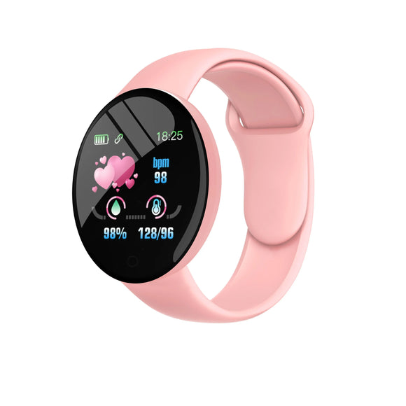B41 Smart Watch Men's Blood Pressure Waterproof Smartwatch Women Heart Rate Monitor Fitness Tracker Watch Sport For Android IOS MartLion B41 Pink  